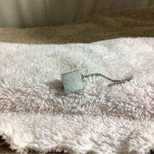 Classic Silver Square Tie Tack - Men's Accessory